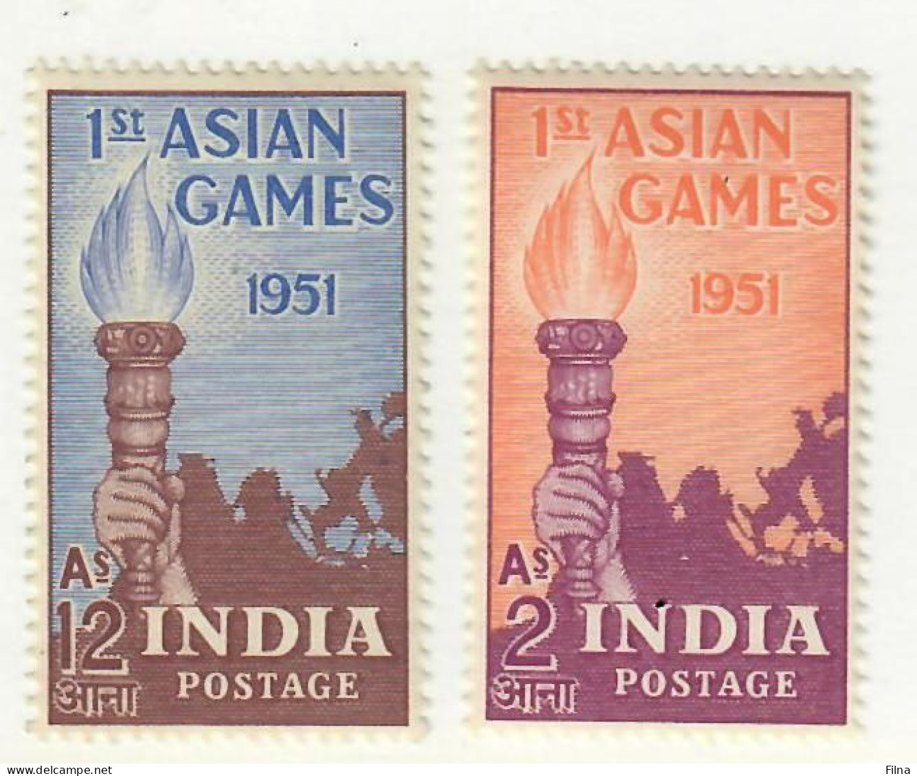 INDIA 1951 SPORT  ASIAN GAME SERIE COMPLETA MNH/** - Ungebraucht