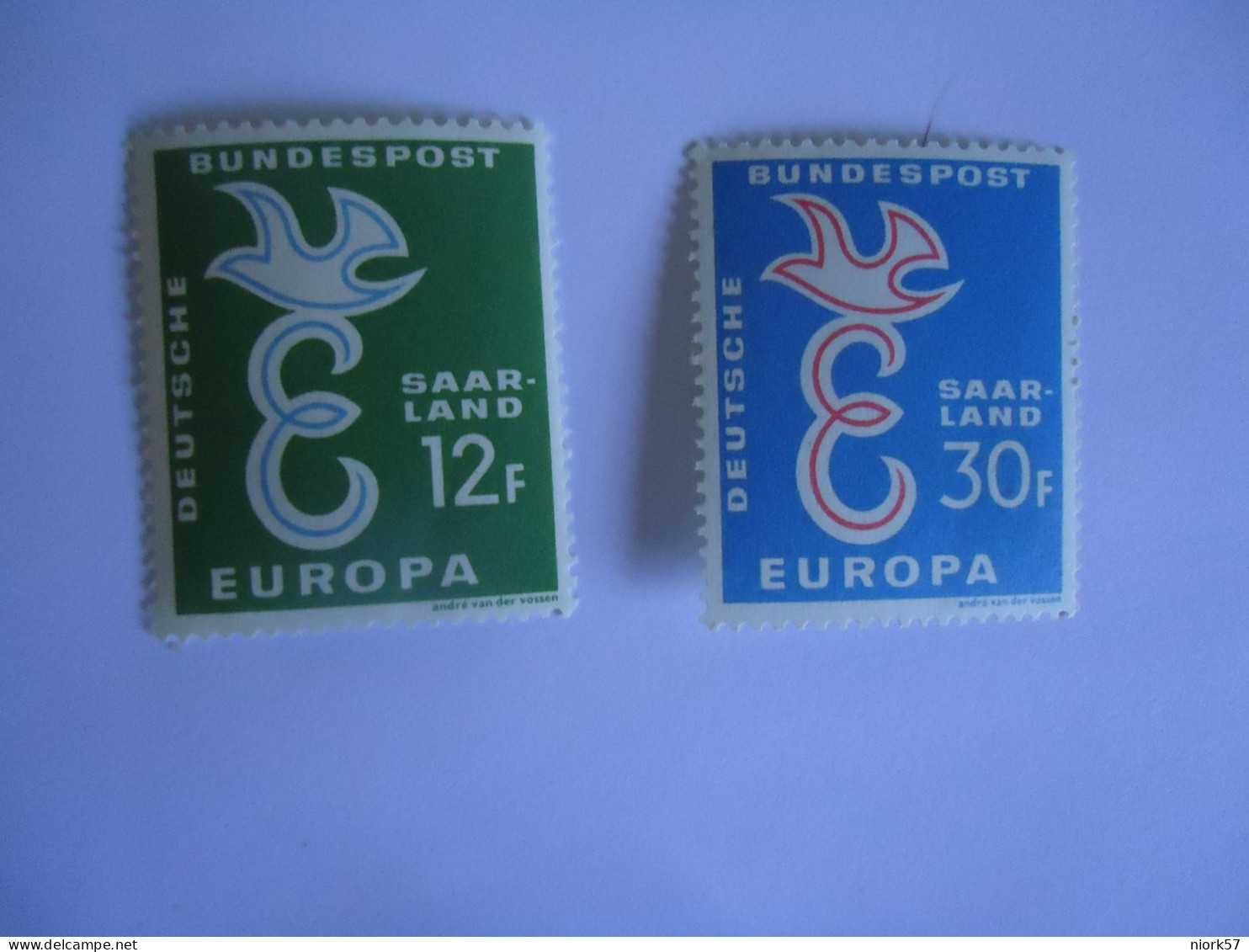 SAAR  MNH  STAMPS   EUROPA 1958 - 1958