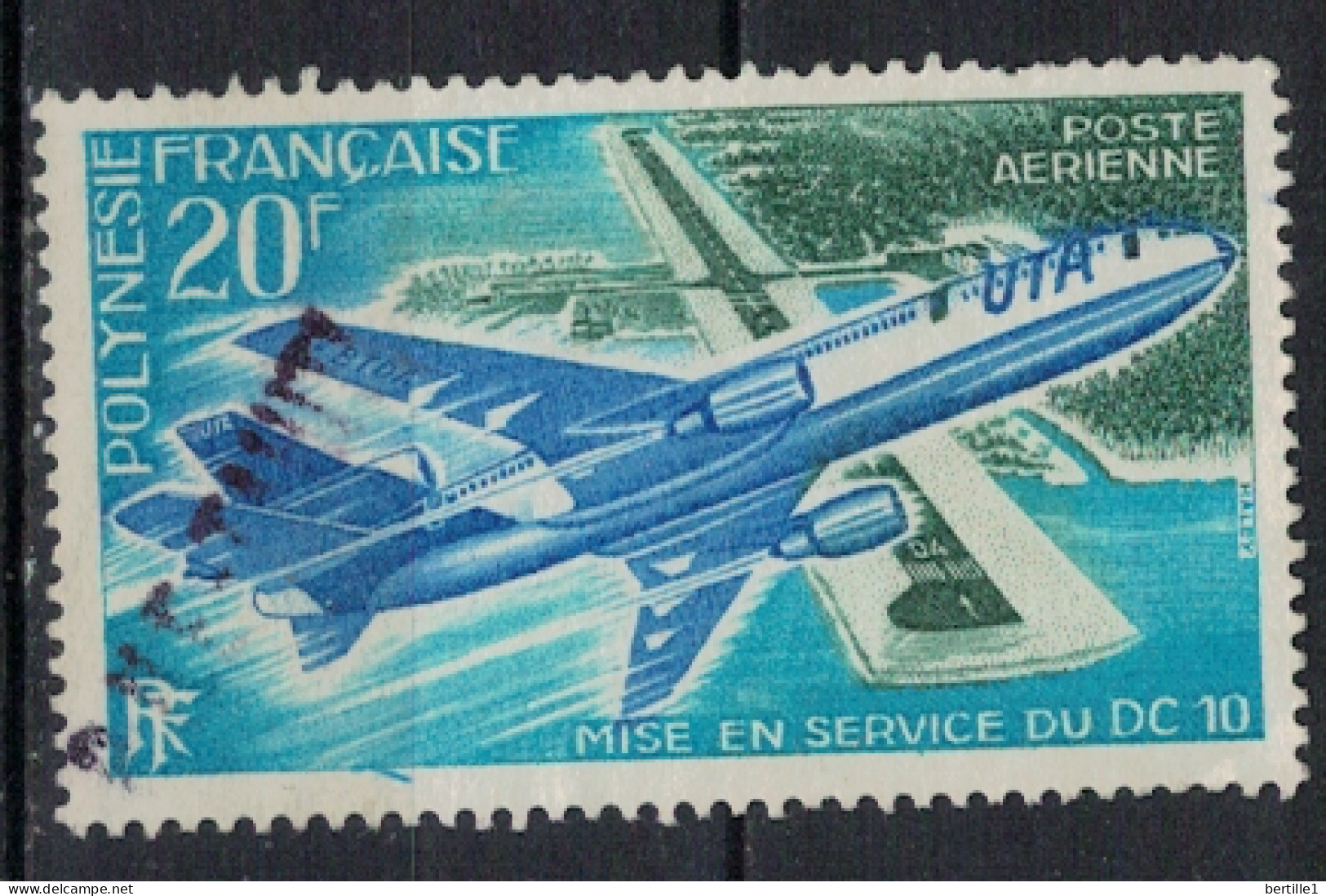 POLYNESIE FRANCAISE             N°  YVERT  PA 74  ( 1 ) OBLITERE    ( OB 11/ 30 ) - Used Stamps