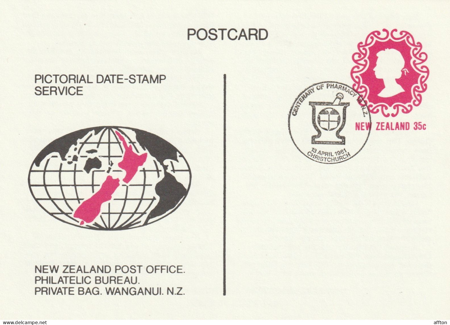 New Zealand Card Cancel - Enteros Postales