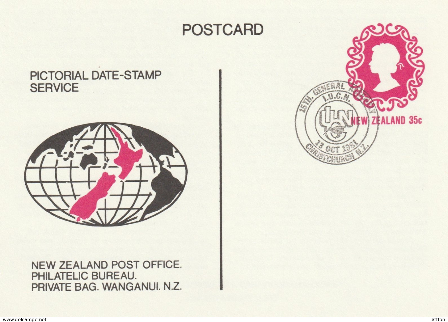 New Zealand Card Cancel - Enteros Postales