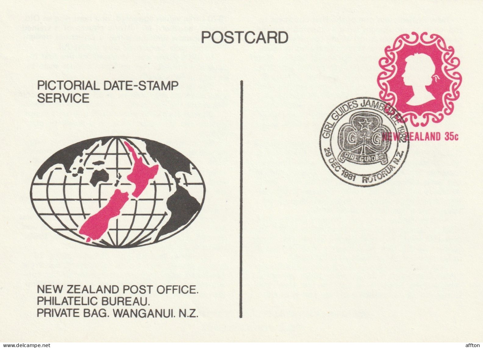 New Zealand Card Cancel - Enteros Postales