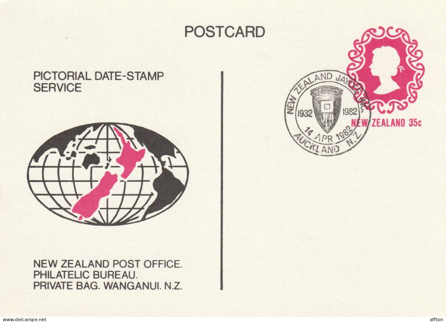 New Zealand Card Cancel - Interi Postali