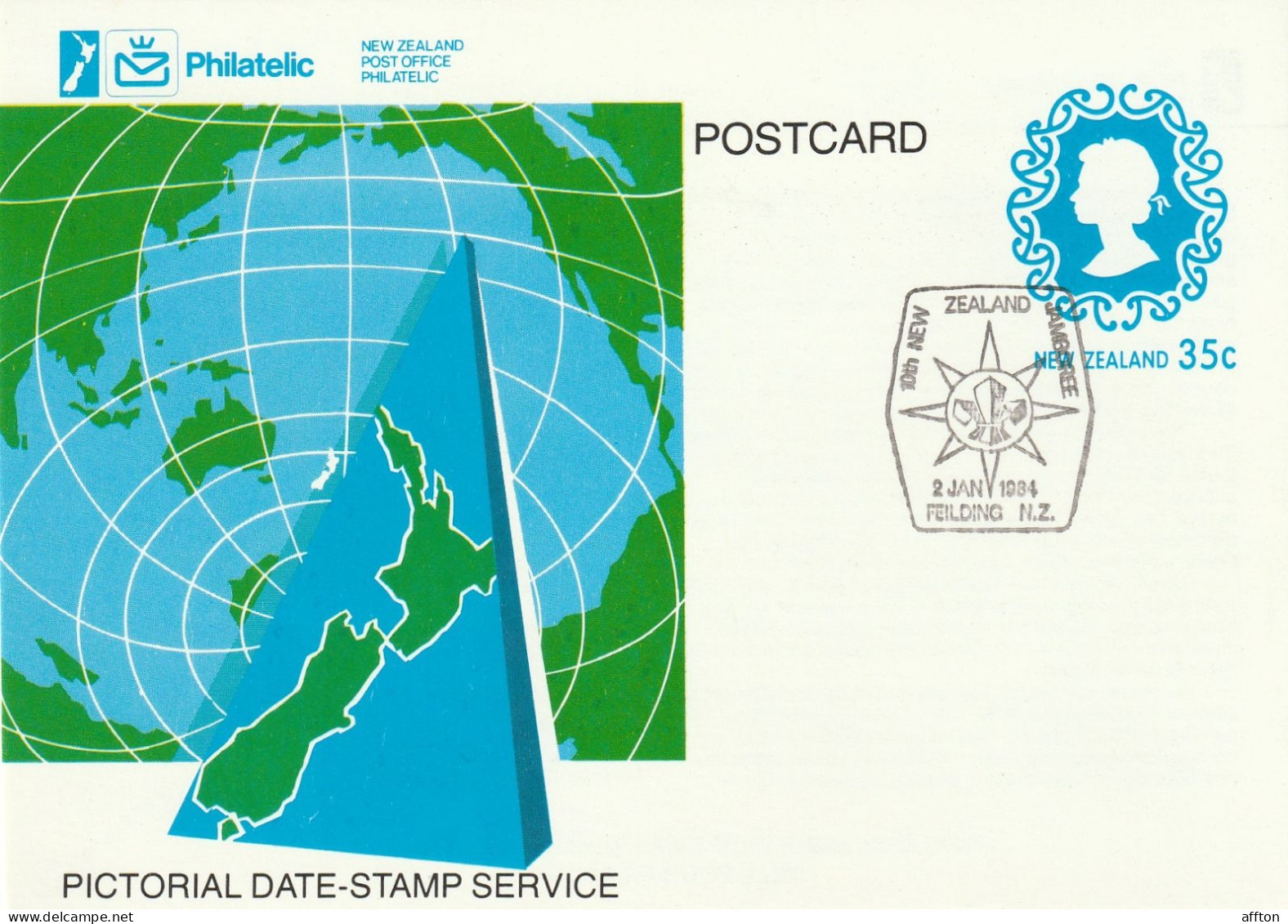 New Zealand Card Cancel - Interi Postali