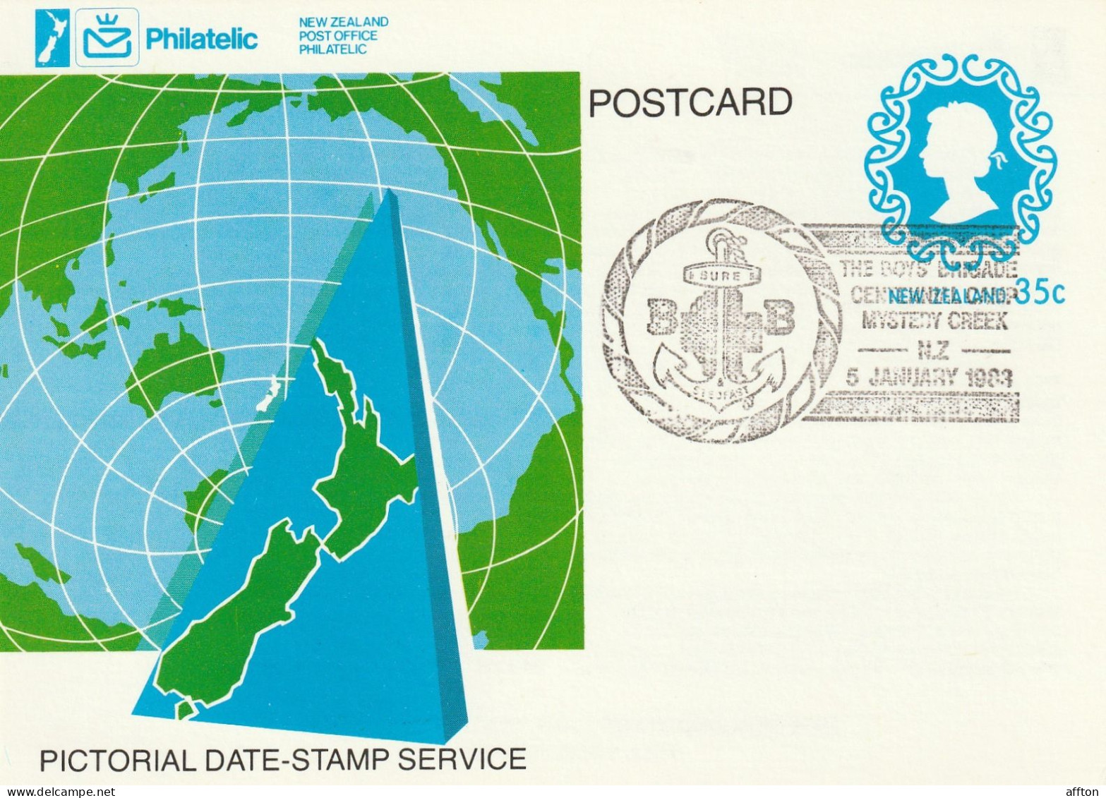 New Zealand Card Cancel - Enteros Postales