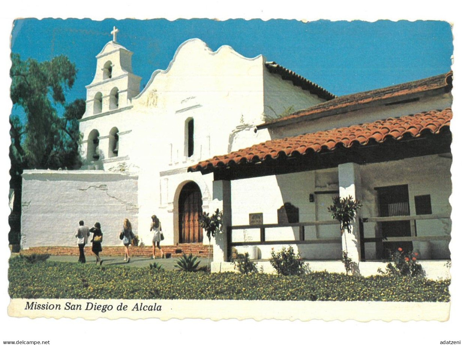 BR4155 U.S.A. Mission San Diego De Alcala Viaggiata 1976 Verso Roma - San Diego