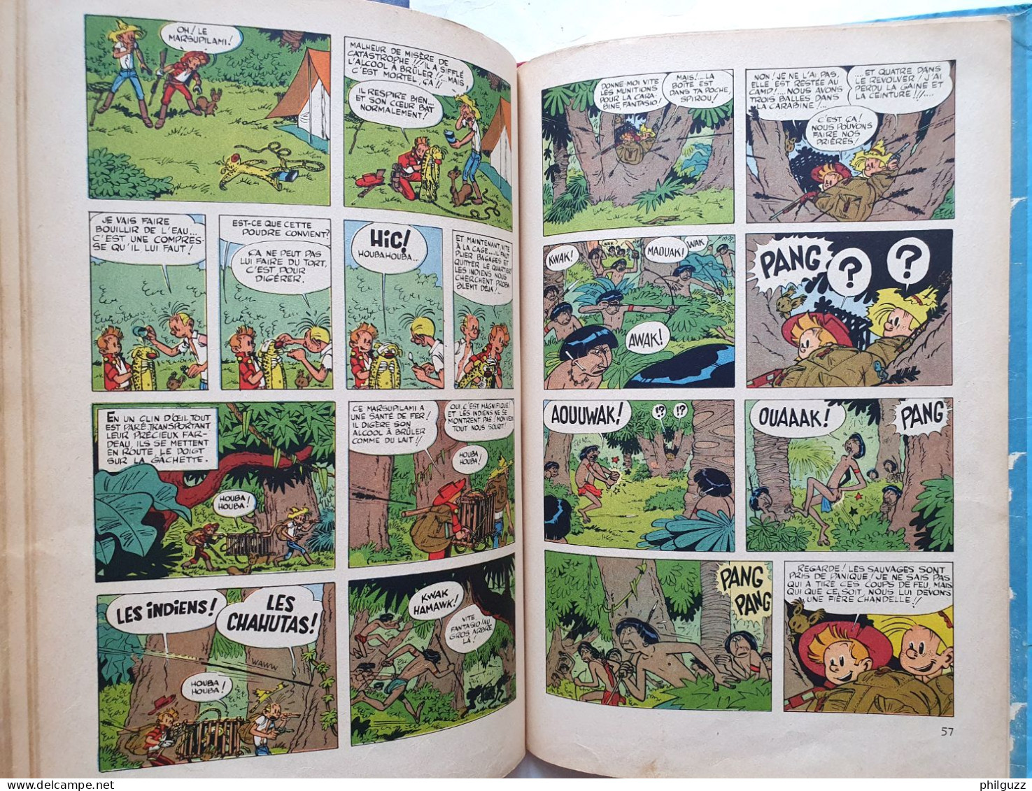 ALBUM BD SPIROU ET LES HERITIERS EO Belge 1952 tome 4 FRANQUIN