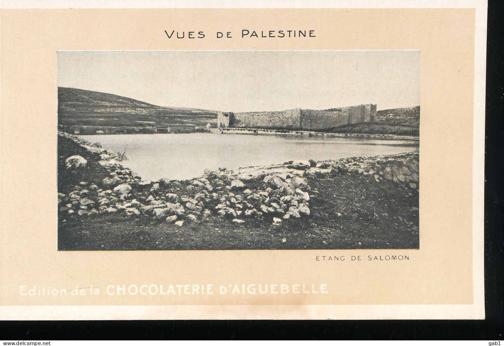 Vues De Palestine ---  Etang De Salomon - Palestine