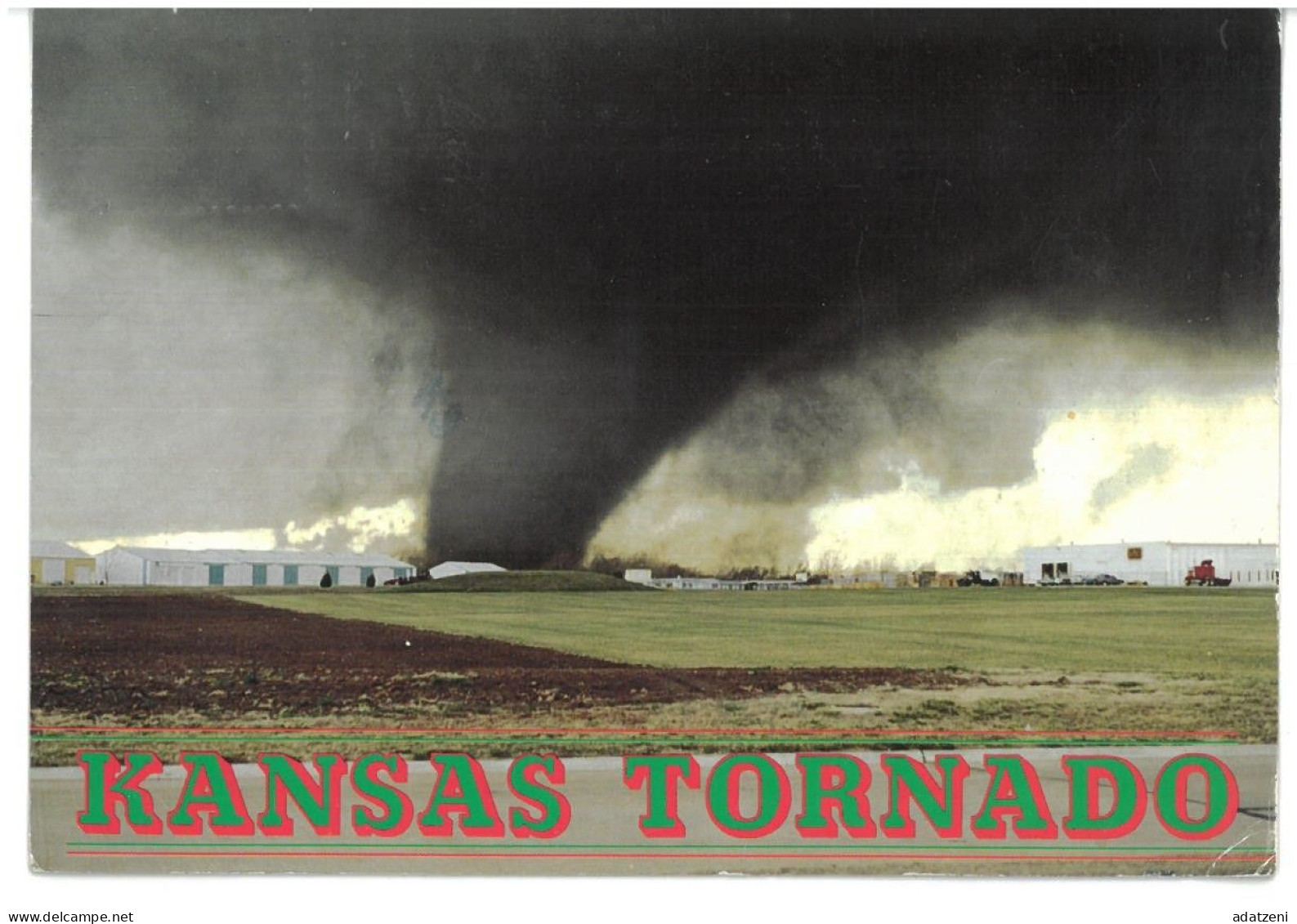 BR4158 U.S.A. Kansas Tornado Viaggiata 1996 Verso Sasso Marconi - Other & Unclassified