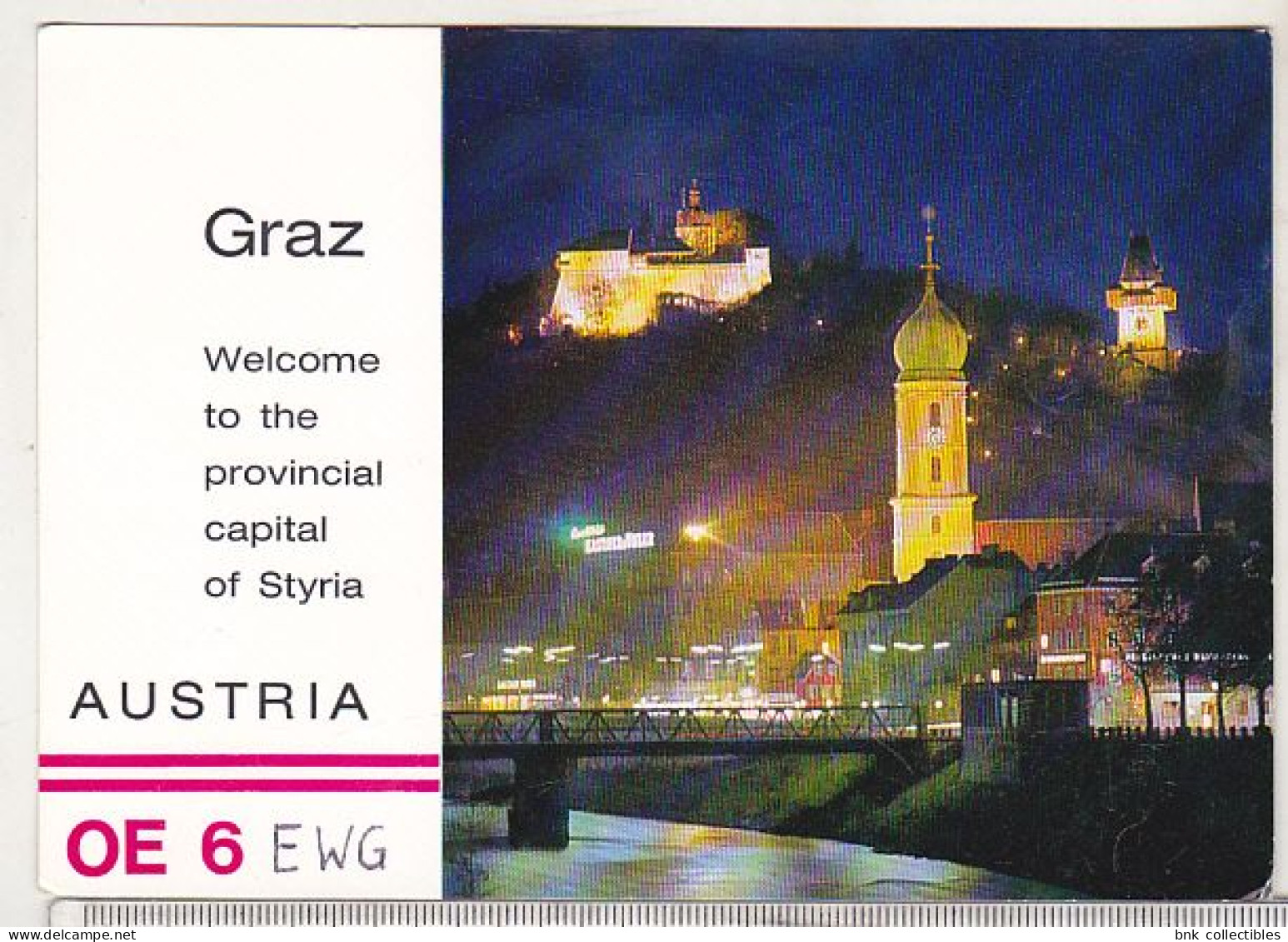 Austria Graz Circulated QSL Card OE6EGW - Autres & Non Classés