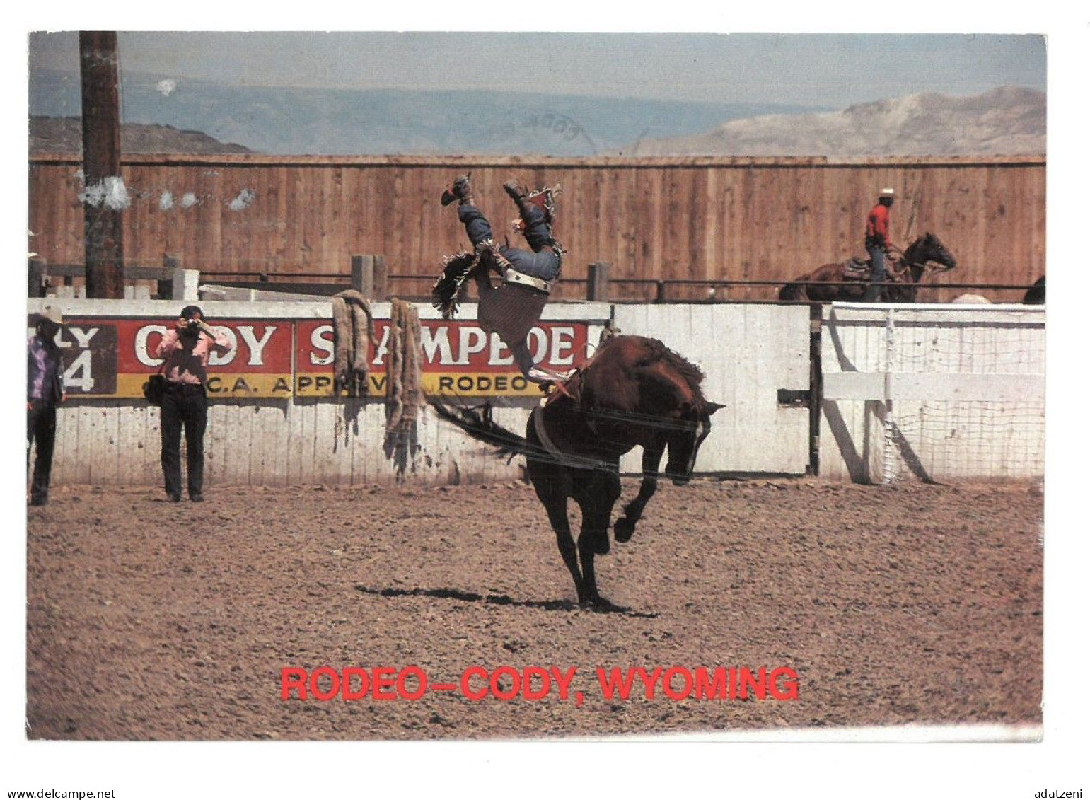 BR4160 U.S.A. Cody Wyoming Rodeo Capital Of The World Viaggiata 1997 Verso Roma - Cody