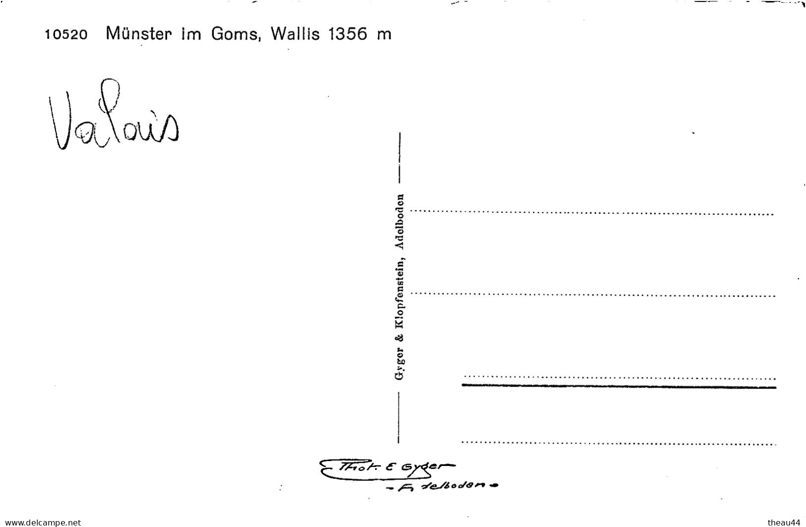 ¤¤  -  SUISSE  -   MÜNSTER Im Goms, Wallis 1356m   -   ¤¤ - Goms