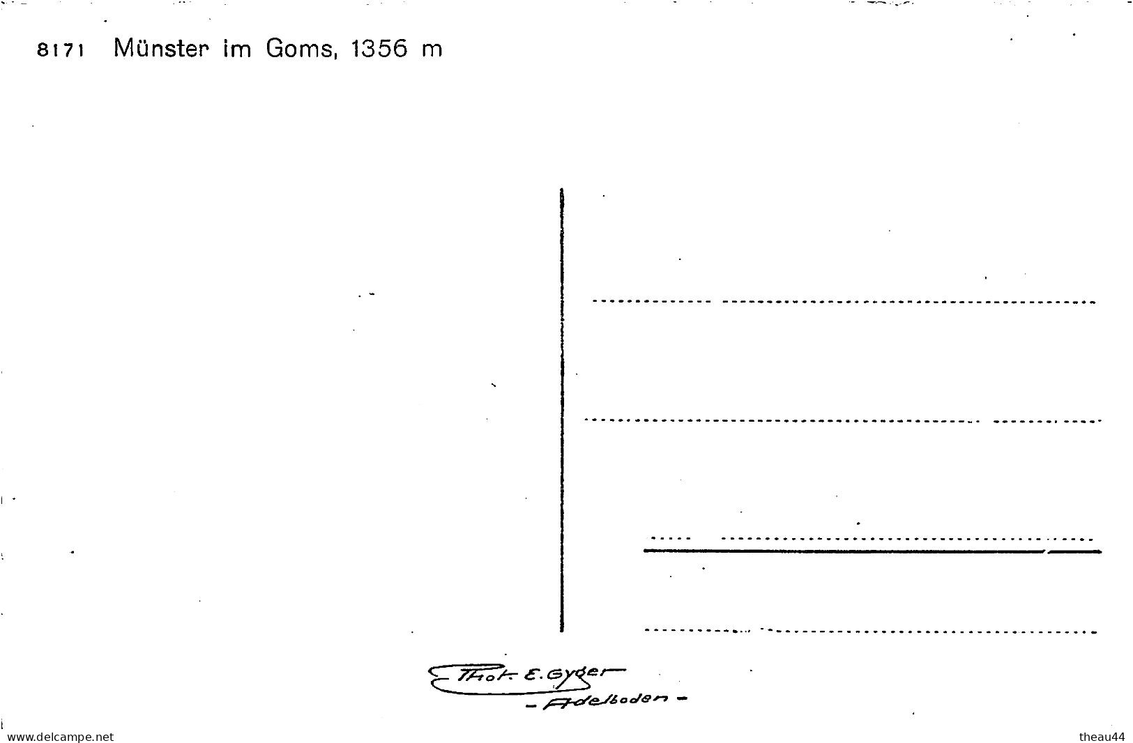 ¤¤  -  SUISSE  -   MÜNSTER Im Goms 1356m     -   ¤¤ - Goms
