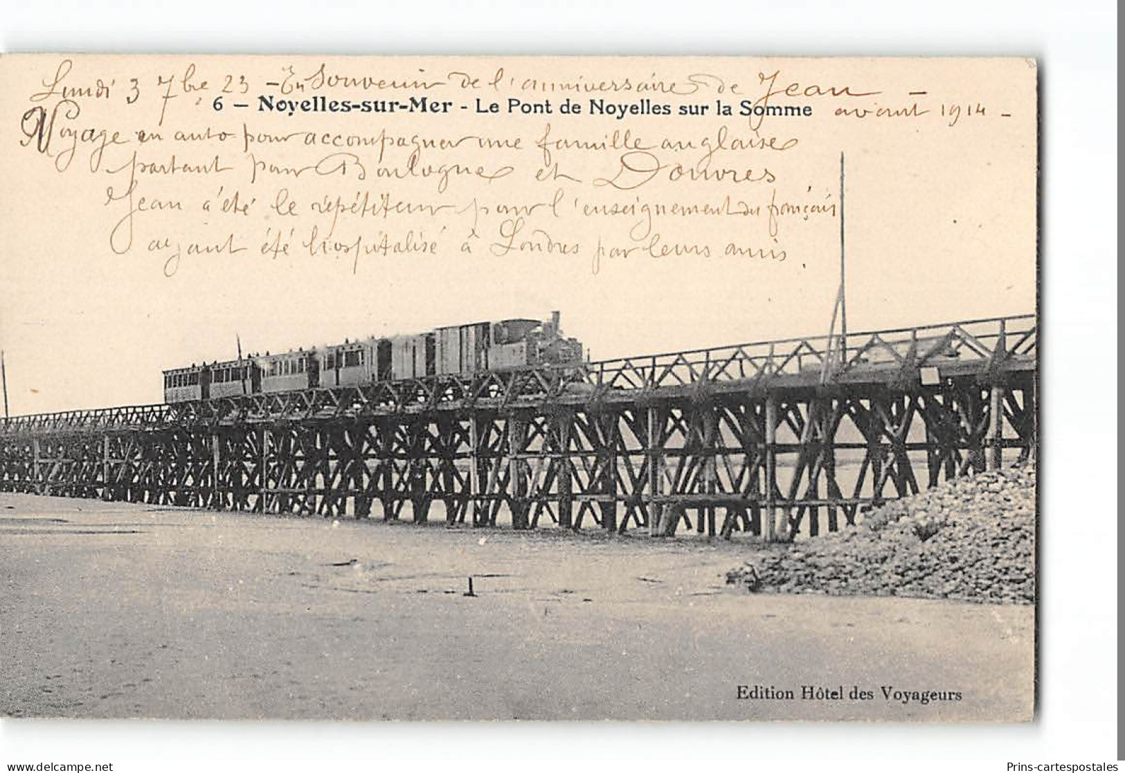 CPA 80 Noyelles Sur Mer Le Pont De Noyelles Sur La Somme Train Tramway - Noyelles-sur-Mer