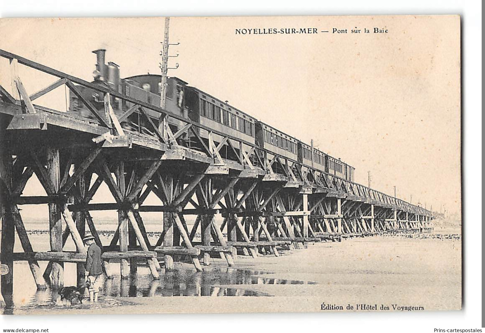 CPA 80 Noyelles Sur Mer Le Pont Sur La Baie Train Tramway - Noyelles-sur-Mer