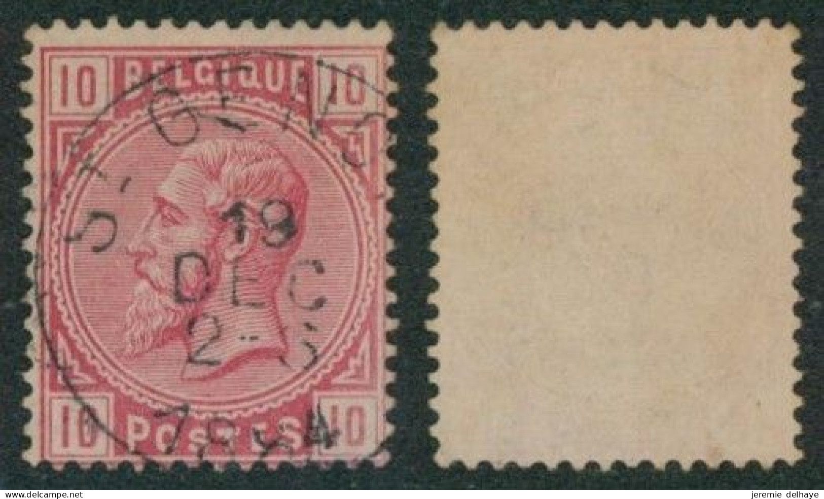émission 1883 - N°38 Obl Simple Cercle "St-Genois" - 1883 Leopold II.