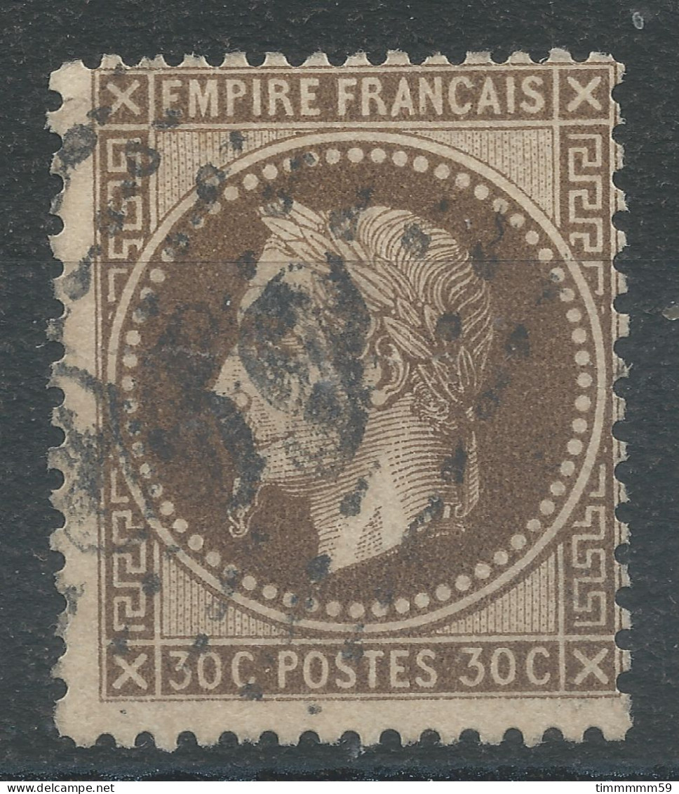 Lot N°77145  N°30 Brun Foncé, Oblitéré GC 869 Champrond, Eure-et-Loir (27), Indice 8 - 1863-1870 Napoléon III Lauré