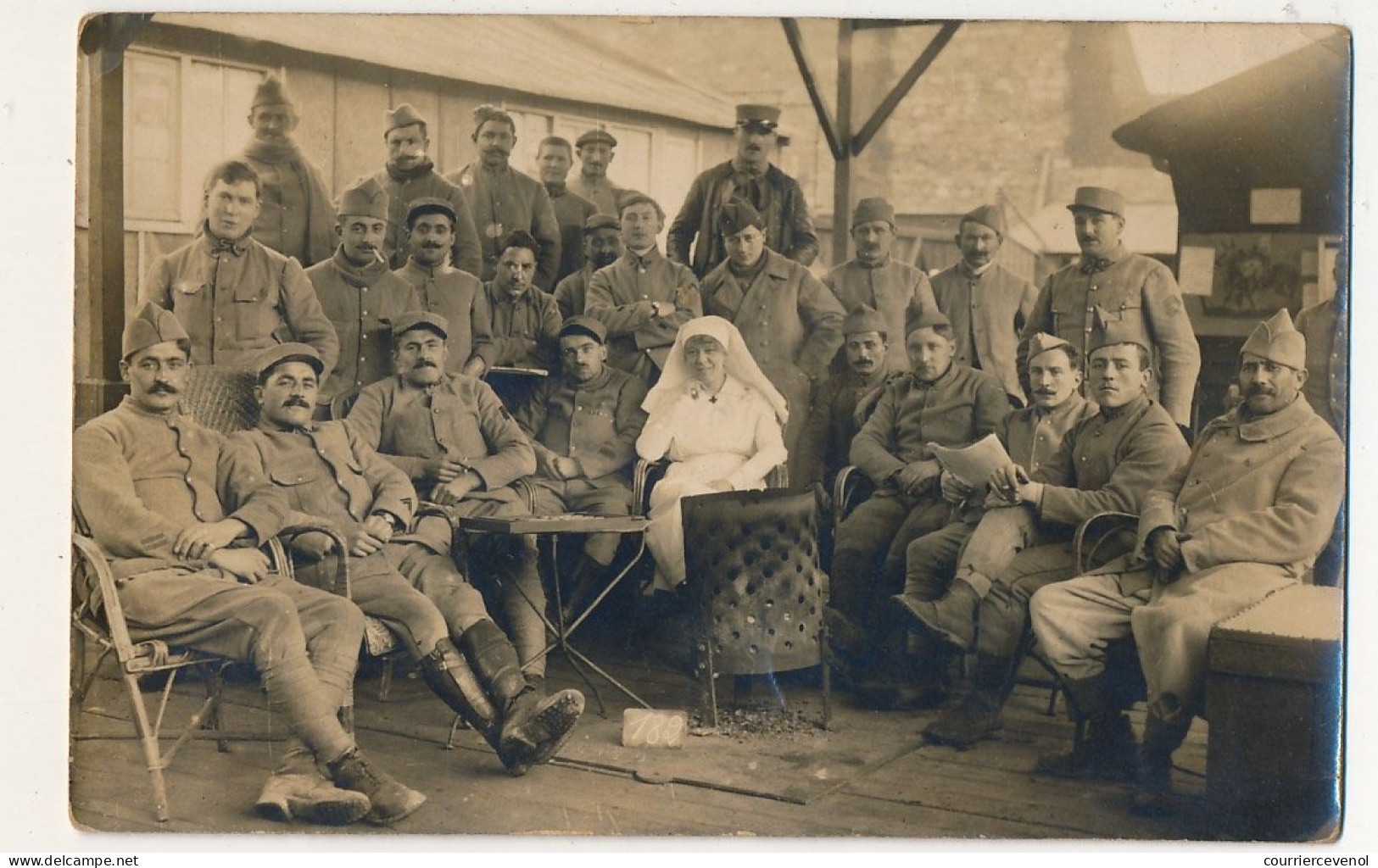CPA Photo - Groupe De Militaires - Dépot D'Eclopés De La Courneuve-Aubervilliers - 14 Décembre 1917 - Aubervilliers