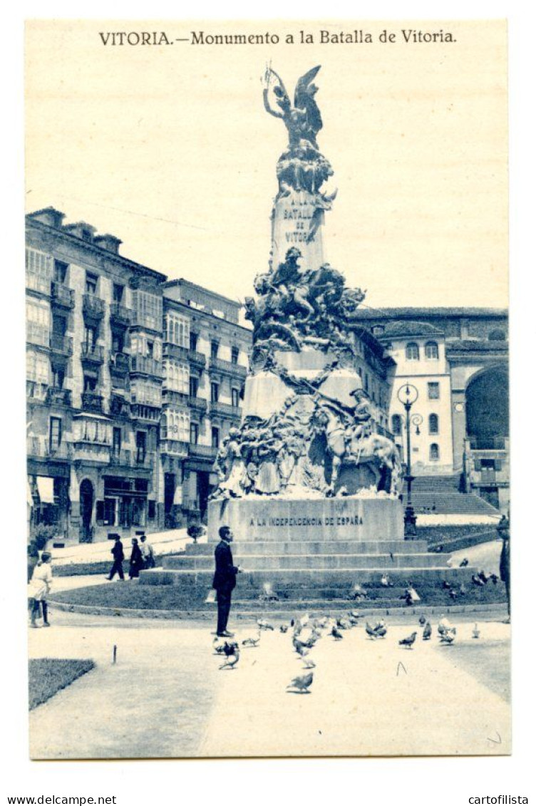 VITORIA, Spain - Monumento A La Batalla De Vitoria  ( 2 Scans ) - Álava (Vitoria)