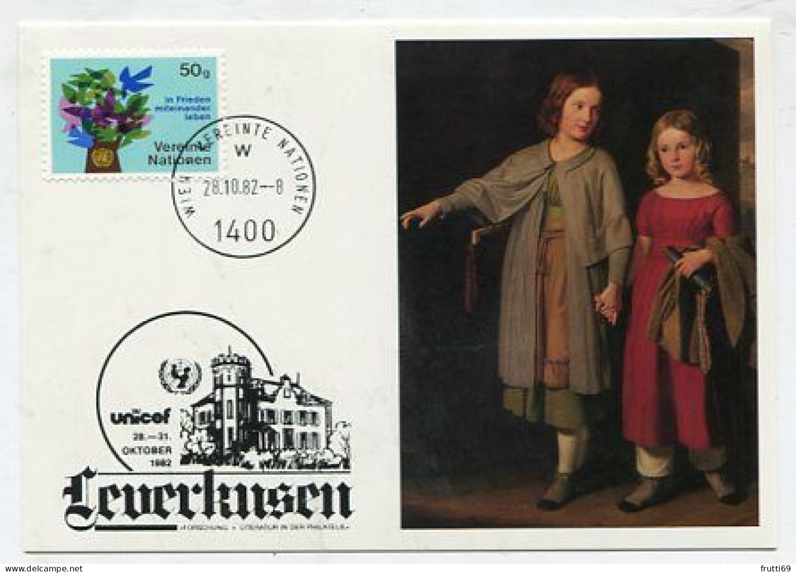 MC 145203 UNO VIENNA - 1982 - UNICEF Leverkusen 1982 - Cartoline Maximum