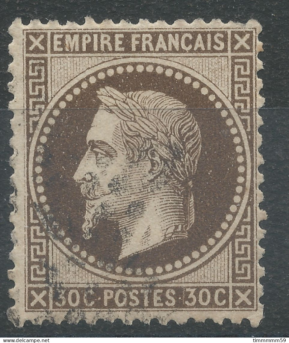 Lot N°77151  Variété/n°30, Oblitéré, Filet OUEST - 1863-1870 Napoléon III Lauré