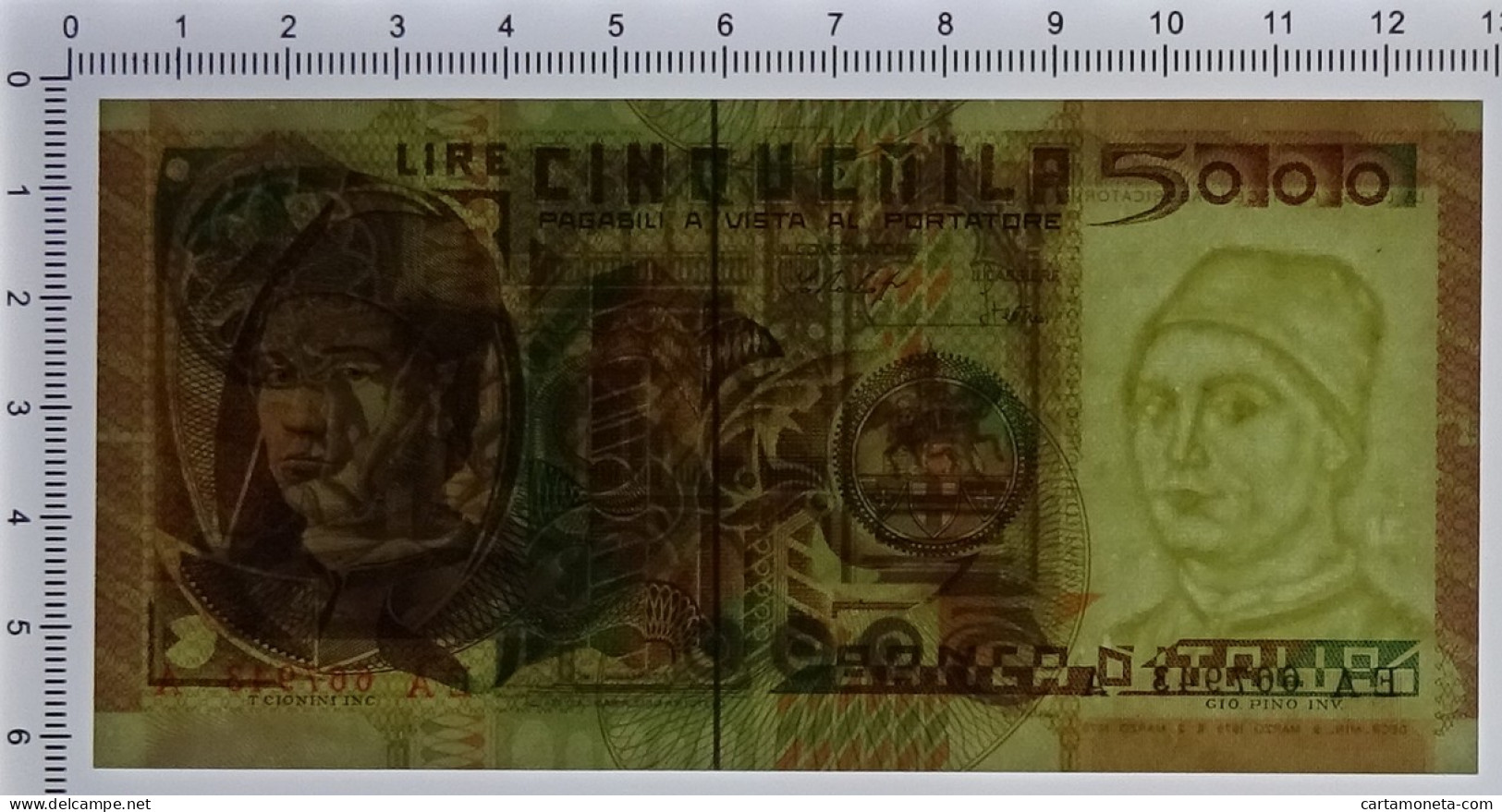 5000 LIRE RITRATTO D'UOMO ANTONELLO DA MESSINA 09/03/1979 FDS-/FDS - Altri & Non Classificati