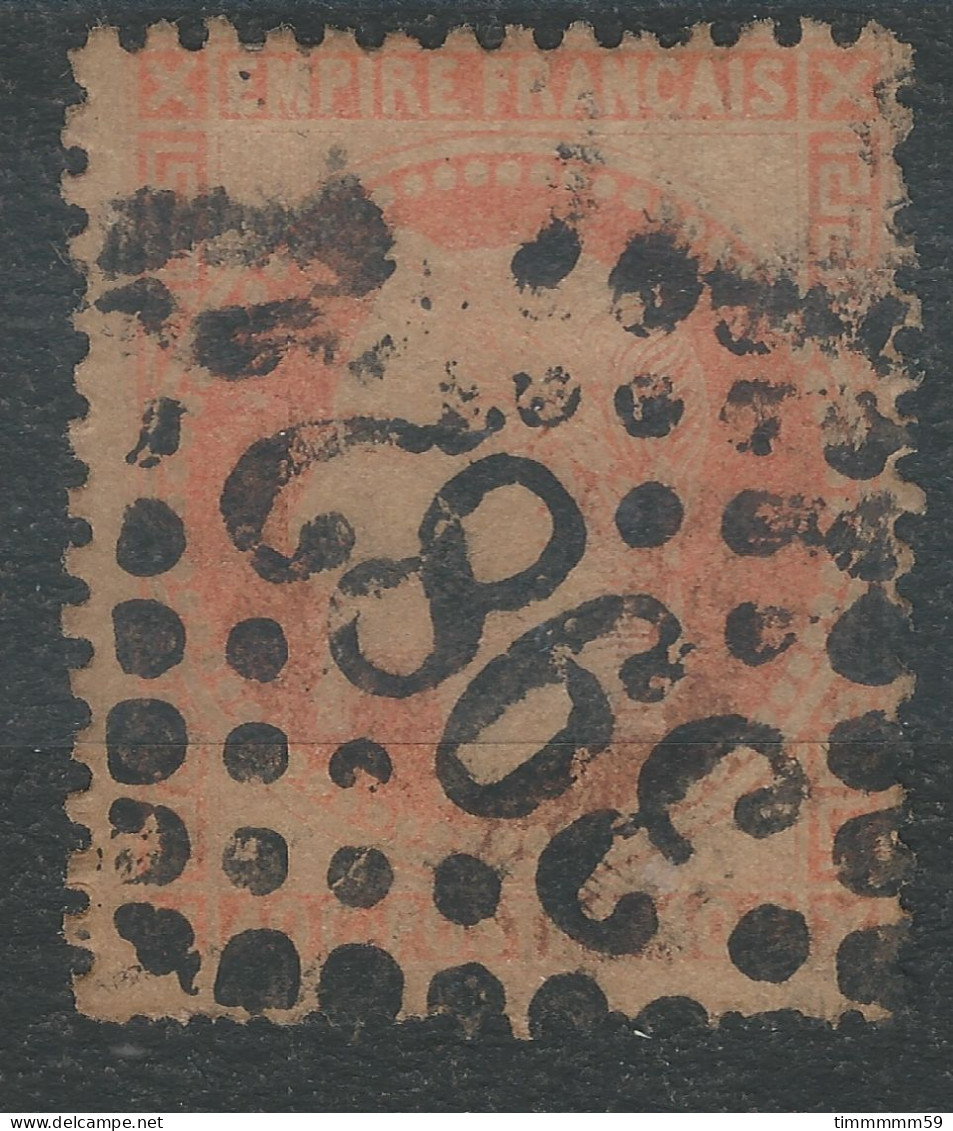 Lot N°77157  Variété/n°31 Orange/Paille, Oblitéré GC 3982 Toulouse, Haute-Garonne (30), Filets OUEST Et SUD Absent - 1863-1870 Napoléon III Lauré