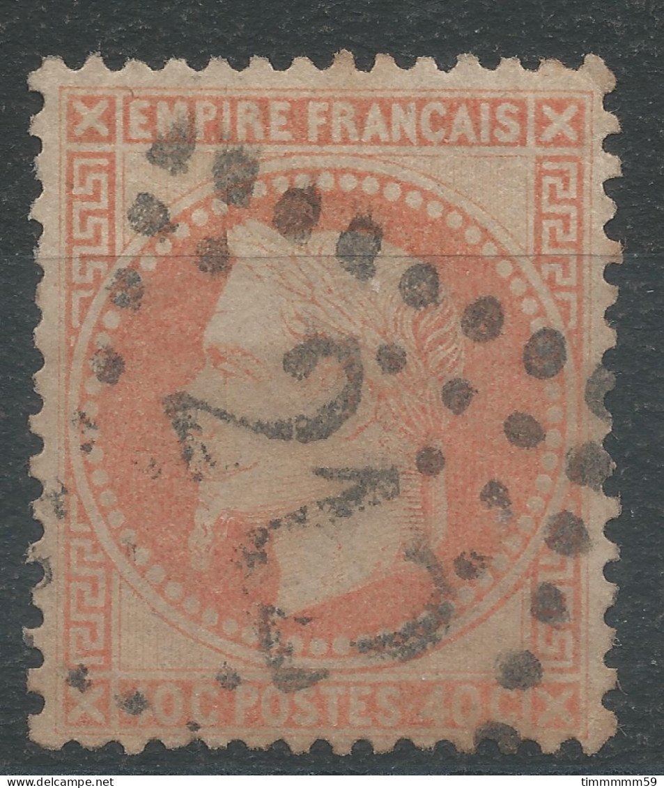 Lot N°77158  Variété/n°31, Oblitéré GC 212 Auch, Gers (31), Fond Ligné Vertical - 1863-1870 Napoléon III Lauré