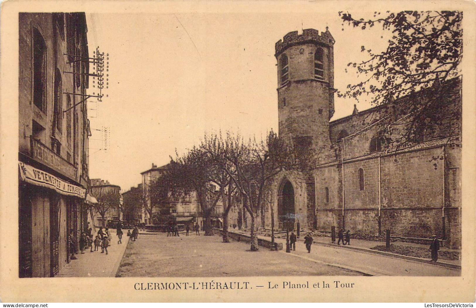 FRANCE - 34 - Clermont L'Hérault - Le Planol Et La Tour - Carte Postale Ancienne - Clermont L'Hérault