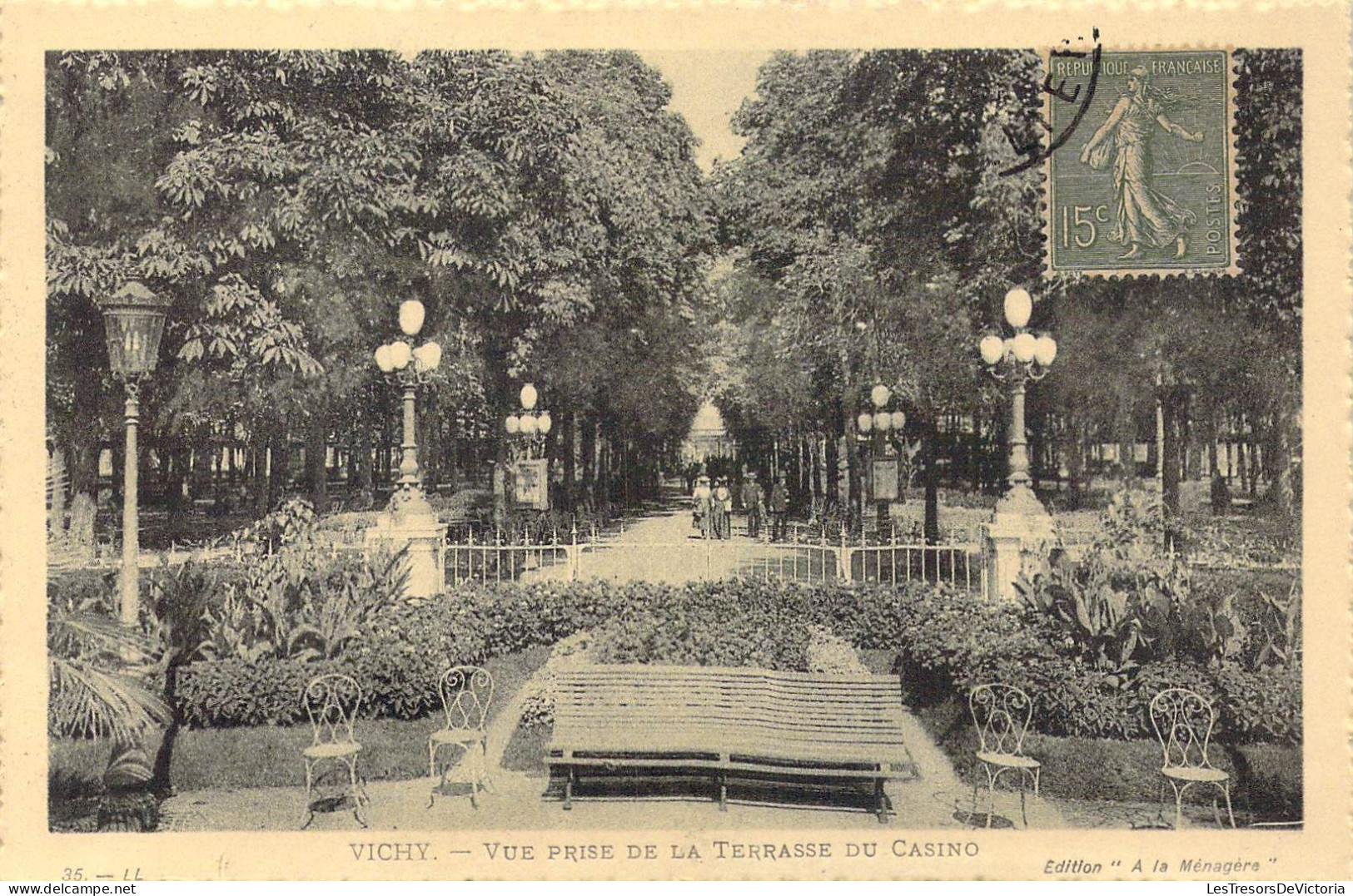 FRANCE - 03 - Vichy - Vue Prise De La Terrasse Du Casino - Carte Postale Ancienne - Vichy