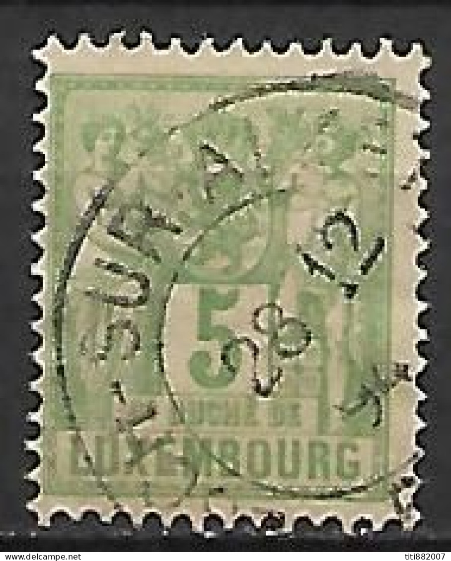 LUXEMBOURG      -     1882 .    Y&T N° 50 Oblitéré. - 1882 Allégorie