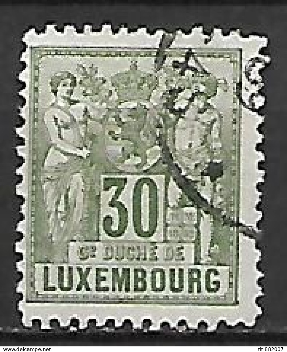 LUXEMBOURG      -     1882 .    Y&T N° 55 Oblitéré.  Cote 15 € - 1882 Allegorie