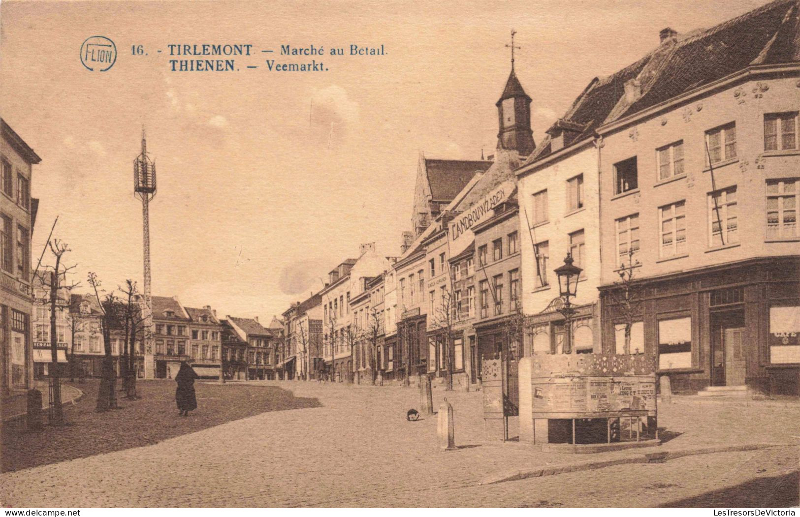 BELGIQUE - Tirlemont - Marché Au Betail - Place - Candbouwzaden - Animé - Carte Postale Ancienne - Leuven