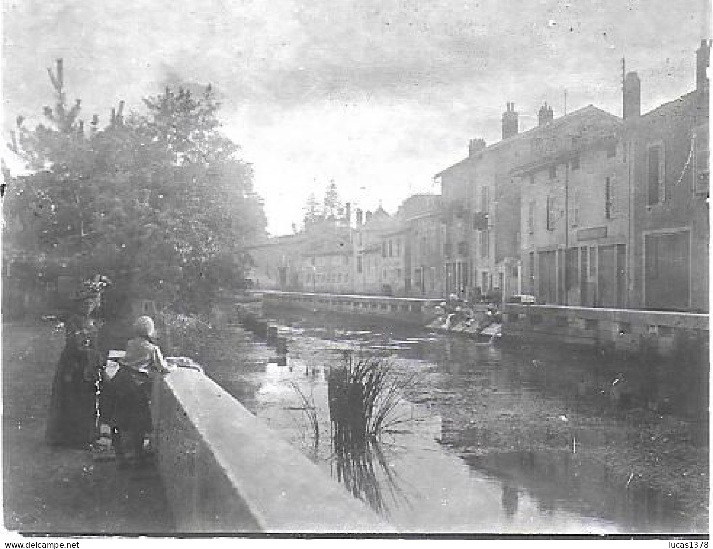 01 / AIN / BOURG / LA REYSOUSE / DEBUT 20 EME / PLAQUE DE VERRE PHOTO STEREO / - Glass Slides