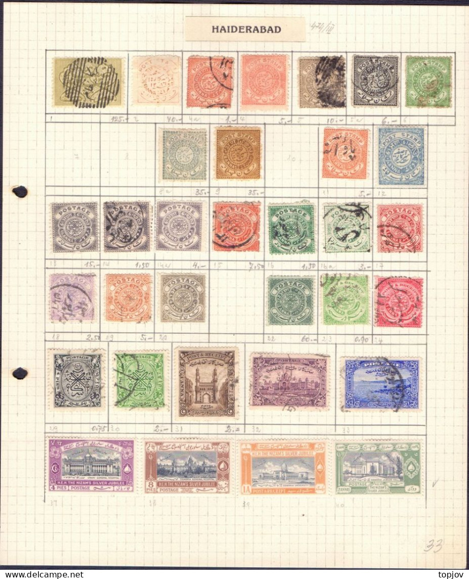 INDIA - HAIDARABAD -  BIG LOT - 1869/937 - Hyderabad