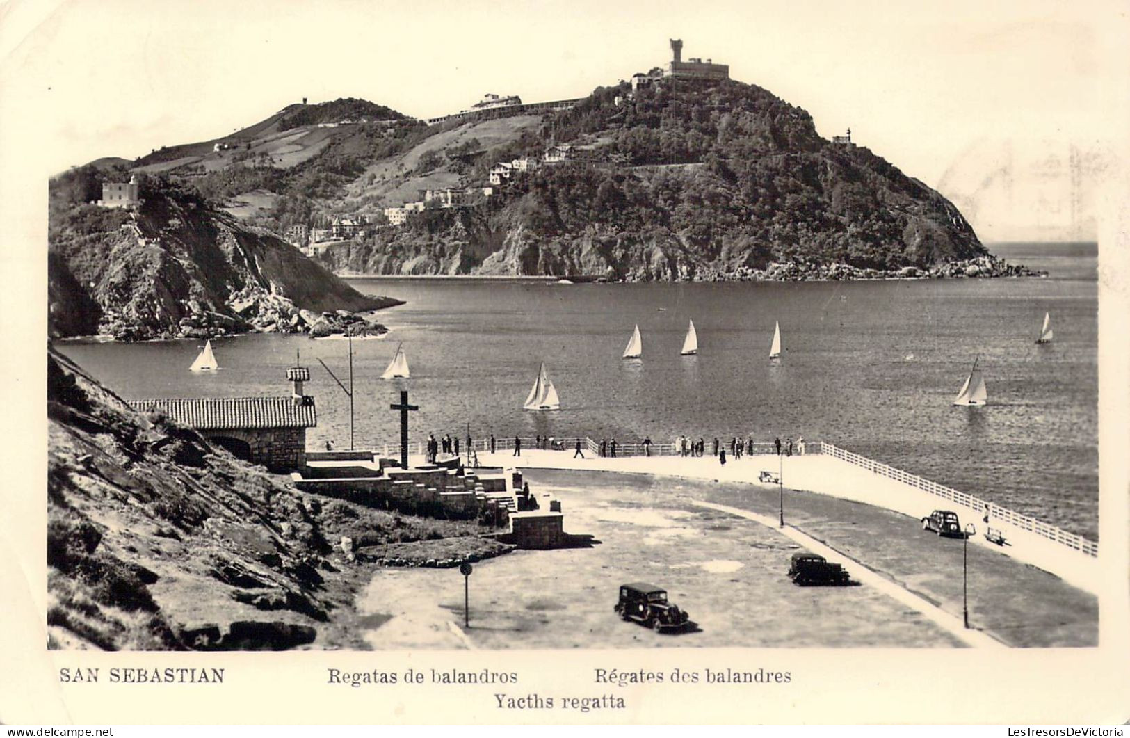 ESPAGNE - San Sebastian - Regatas De Balandros - Yacths Regatta - Carte Postale Ancienne - Guipúzcoa (San Sebastián)