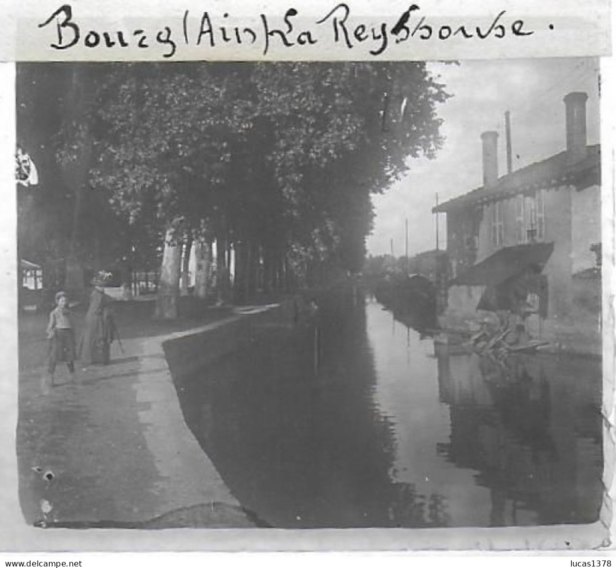 01 / AIN / BOURG / LA REUYSSOUSE  / DEBUT 20 EME / PLAQUE DE VERRE PHOTO STEREO / - Plaques De Verre