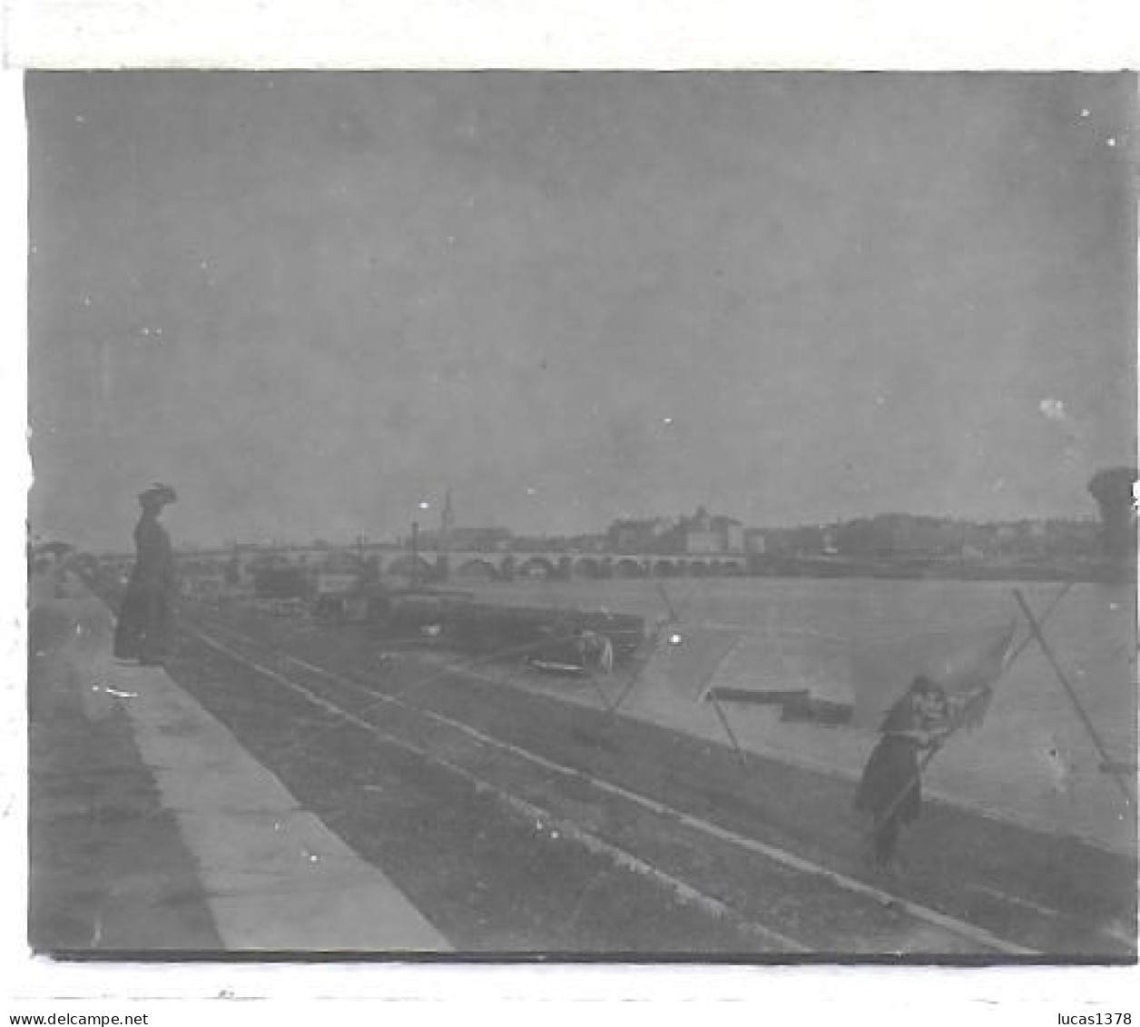 71 / SAONE ET LOIRE / MACON / LA SAONE 1907 /  DEBUT 20 EME / PLAQUE DE VERRE PHOTO STEREO / - Plaques De Verre