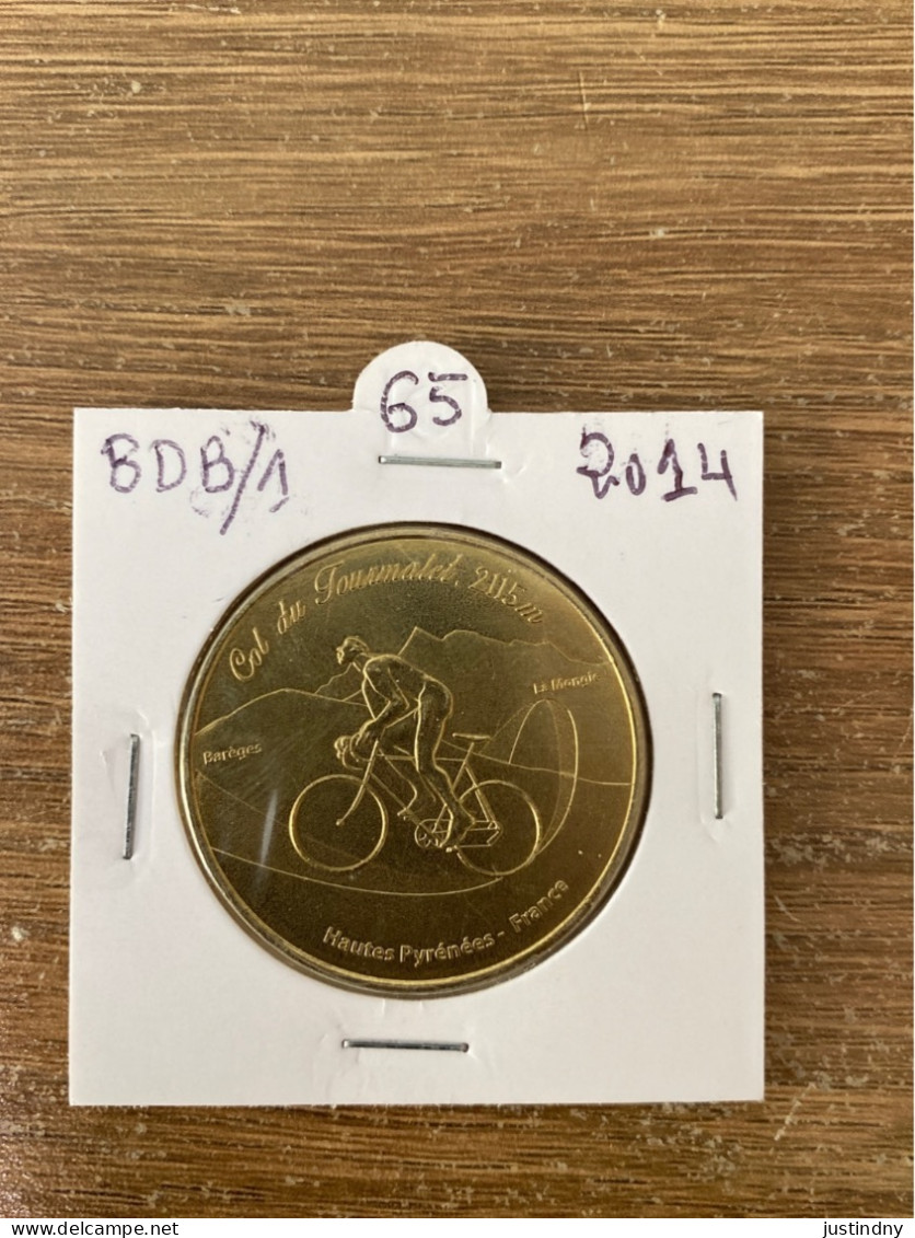 Monnaie De Paris Jeton Touristique - 65 - Barèges - Col Du Tourmalet 2115m - 2014 - 2014