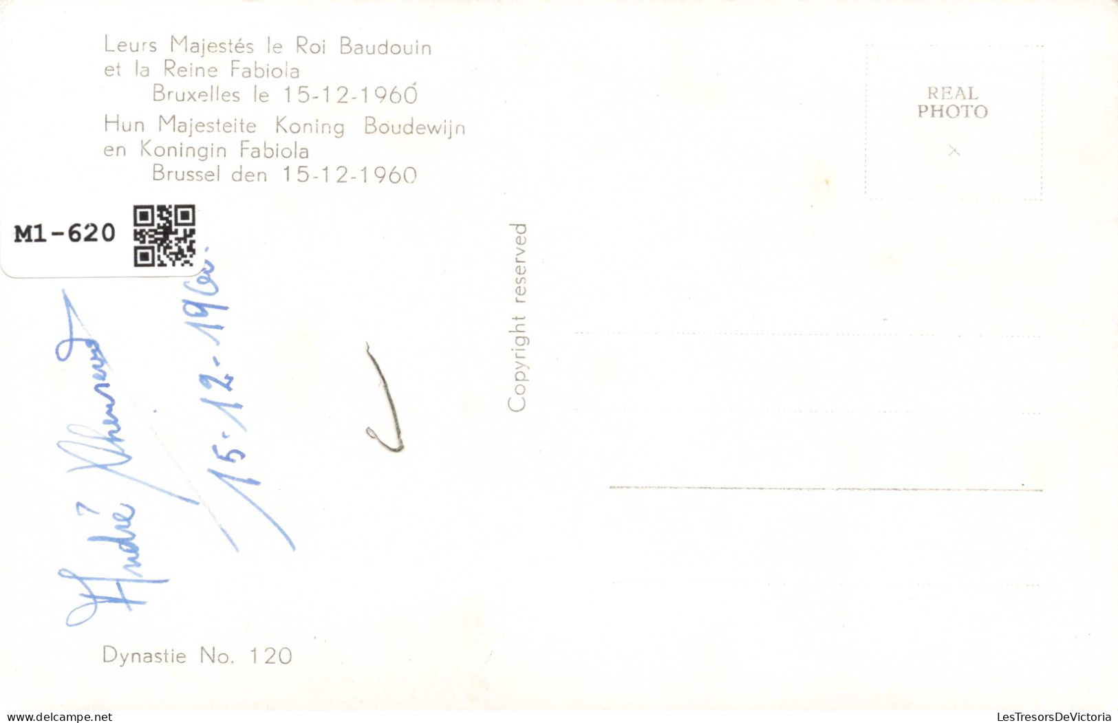 BELGIQUE - Bruxelles - Leurs Majestés Le Roi Baudouin Et La Reine Fabiola - 15/12/1960 - Carte Postale Ancienne - Fêtes, événements