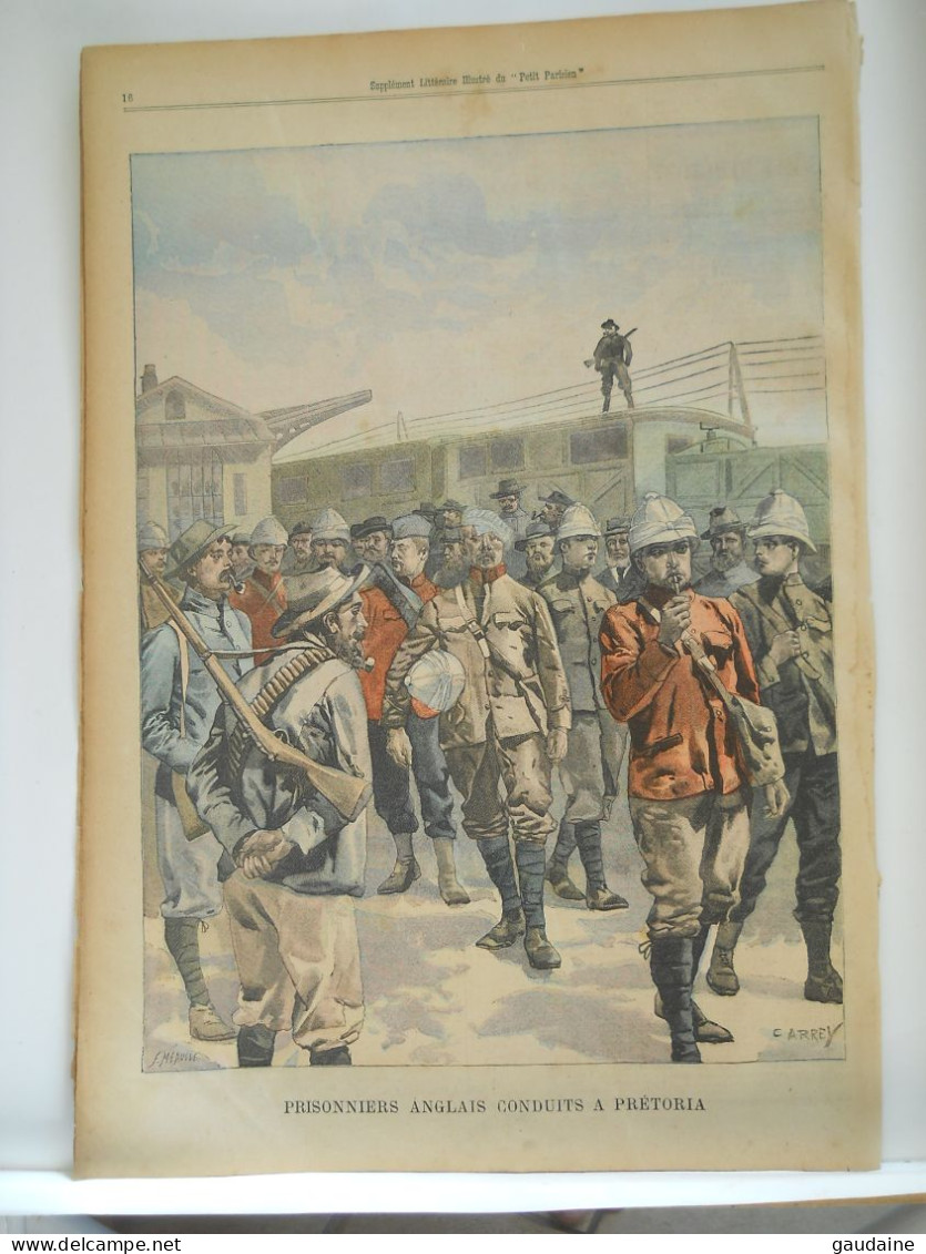 LE PETIT PARISIEN N°571 – 14 JANVIER 1900 – SUPPLICE DU GARROT EN ESPAGNE - PRISONNIERS ANGLAIS A PRETORIA - Le Petit Parisien