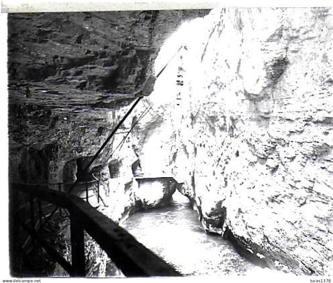 SUISSE / MERINGEN / GORGES DE L AAR / DEBUT 20 EME / PLAQUE DE VERRE PHOTO STEREO / - Plaques De Verre