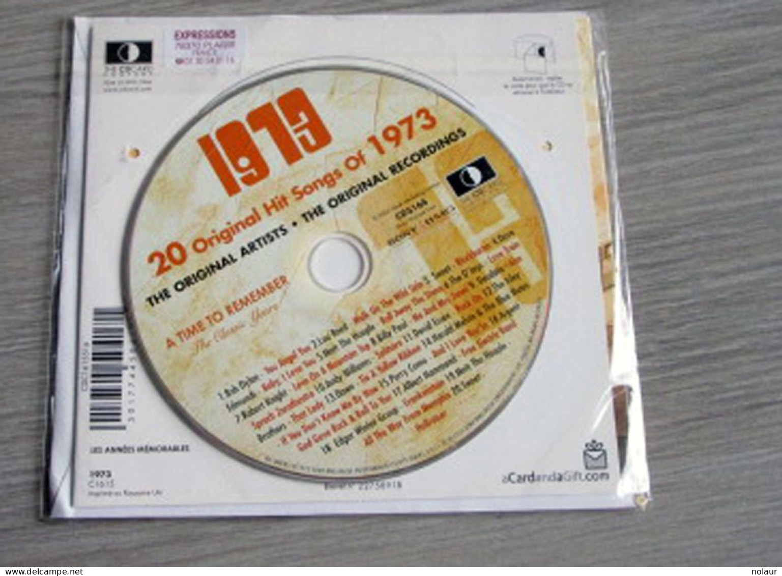 Hits De 1973 CD + Carte D'anniversaire Et  Enveloppe - Andere - Engelstalig