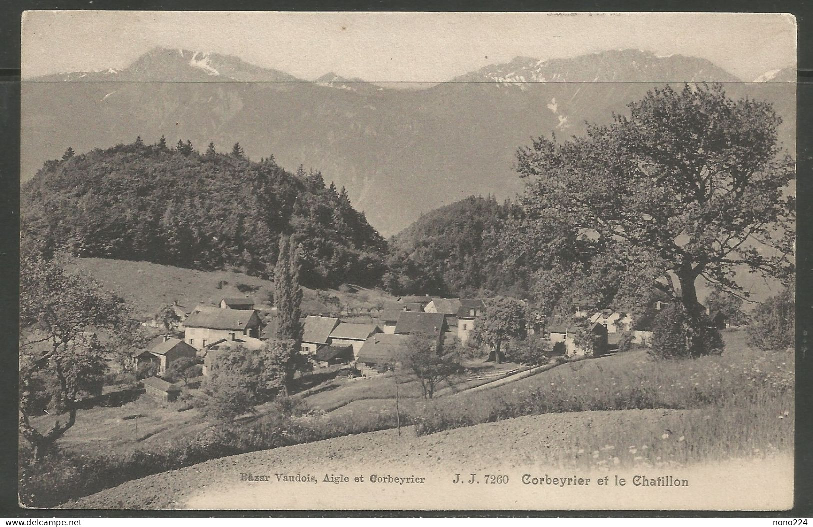 Carte P De 1911 ( Corbeyrier Et Le Chatillon ) - Corbeyrier