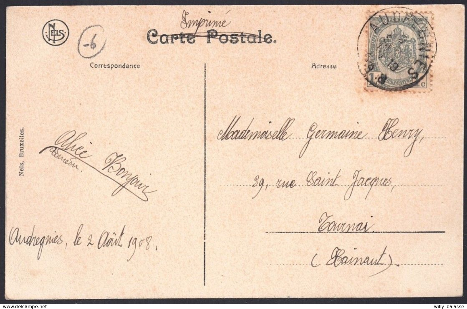 +++ CPA - AUDREGNIES - Pensionnat St Bernard   // - Quiévrain