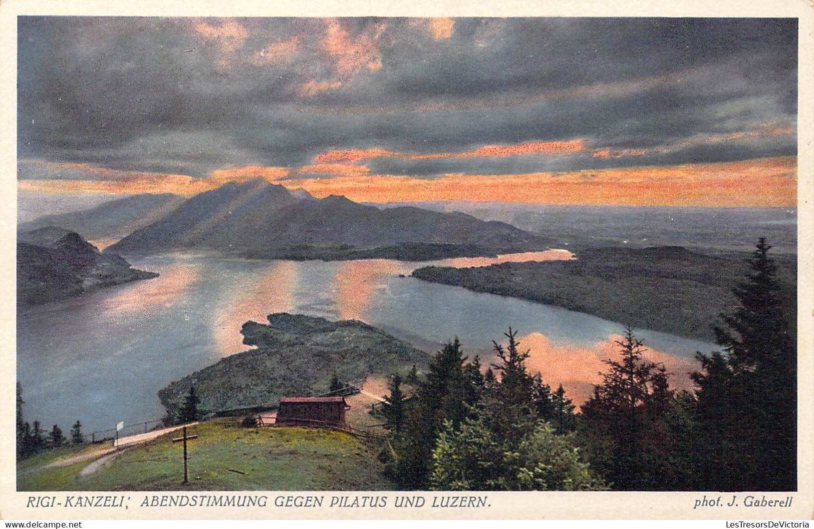 SUISSE - Lucerne - Rigi-Kanzeli - Abendstimmung Gegen Pilatus Und Luzern - Carte Postale Ancienne - Lucerne