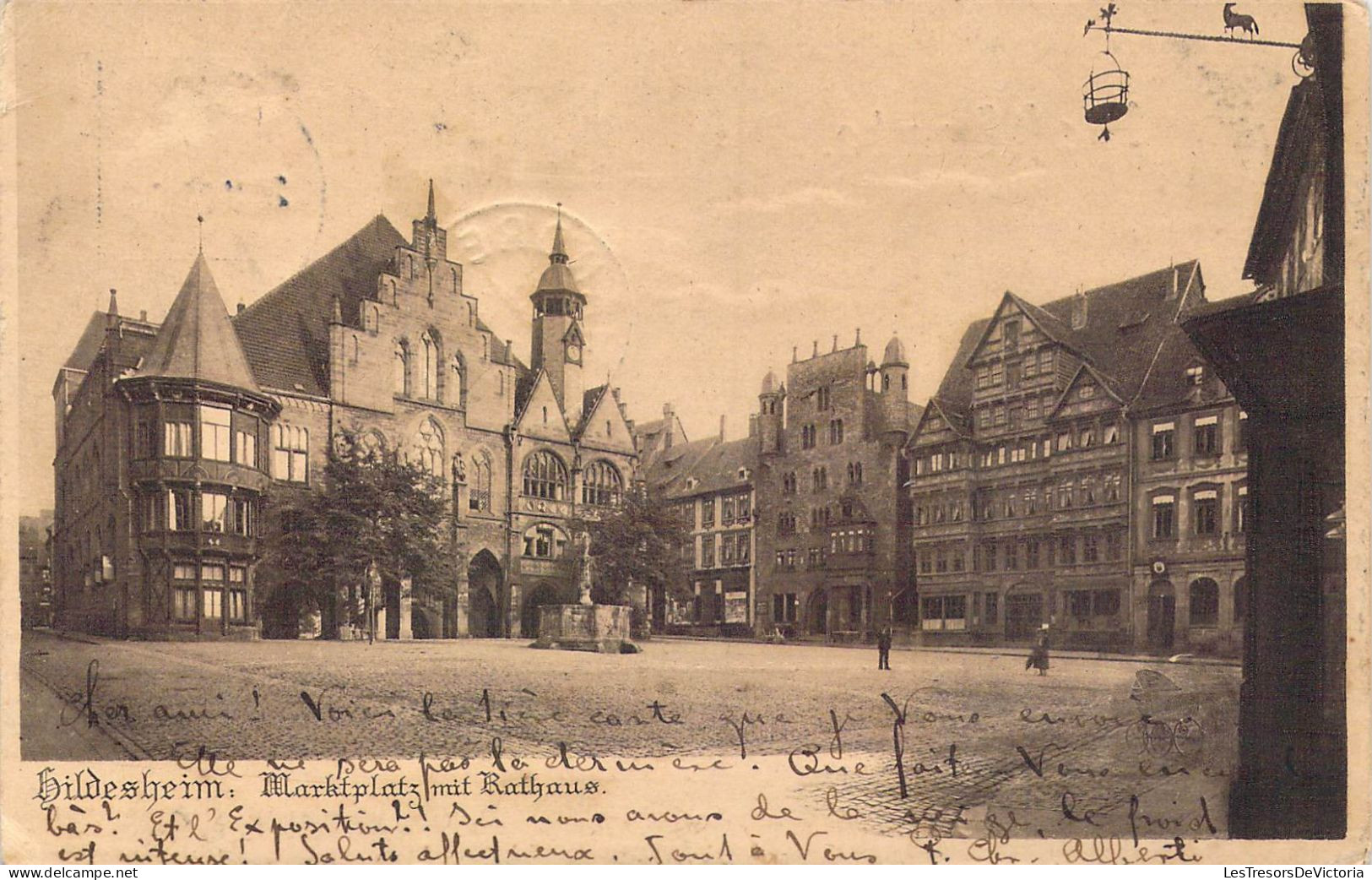 ALLEMAGNE - Hildesheim - Marktplatz Mit Rathaus - Carte Postale Ancienne - Hildesheim