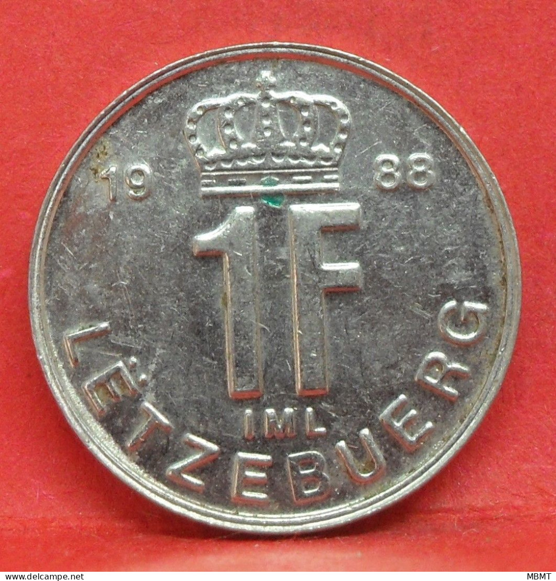 1 Franc 1988 - TTB - Pièce De Monnaie Luxembourg - Article N°3668 - Luxembourg