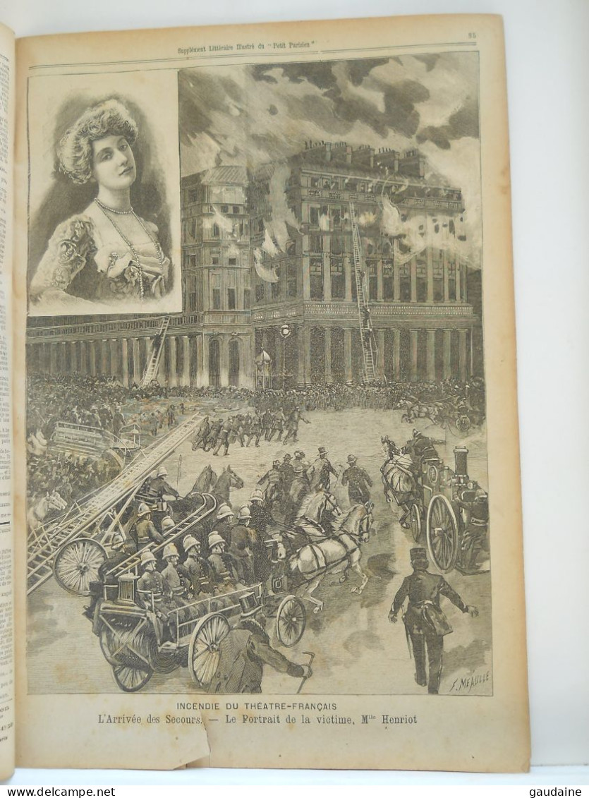 LE PETIT PARISIEN N°580 – 18 MARS 1900 – PAQUEBOT "LA FRANCE" - POMPIERS INCENDIE DU THEATRE - BOERS - KRONJE - Le Petit Parisien