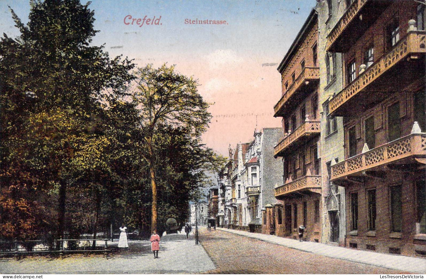 ALLEMAGNE - Crefeld - Steinstrasse - Carte Postale Ancienne - Krefeld